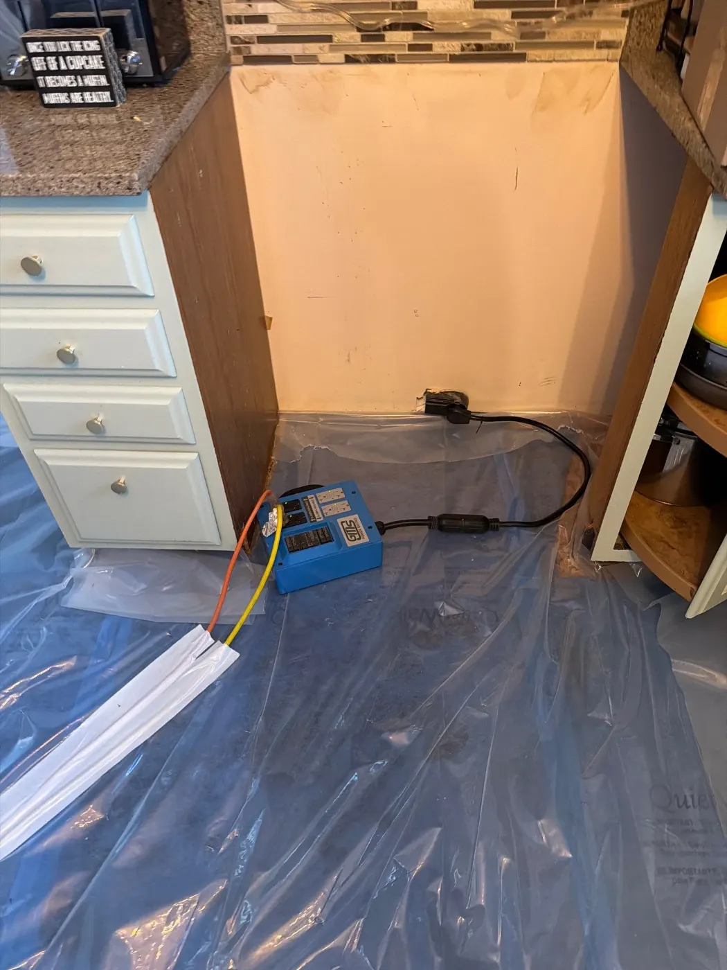Air movers and dehumidifiers staged in Marion County, IN